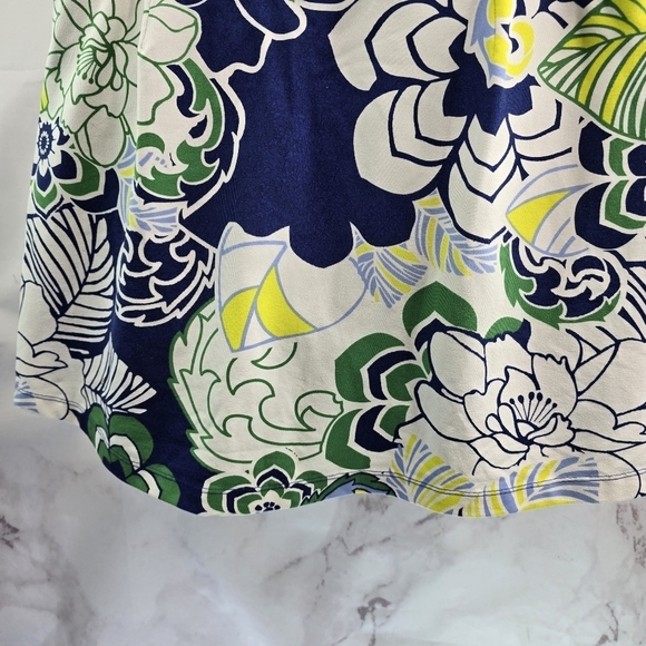 Title Nine Skirt Womens Small Blue White Stretch Mini Short Dream Lined Skort - Picture 6 of 11